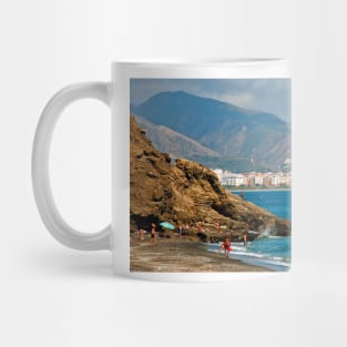 Penoncillo Beach Torrox Costa Nerja Spain Mug